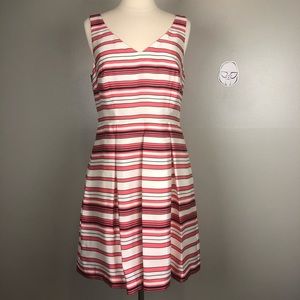 ANN TAYLOR • Striped V-Neck Sleeveless Dress NWT